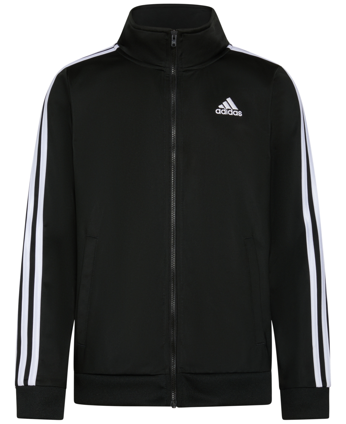 adidas Little Boys Zip Front Iconic Tricot Jacket