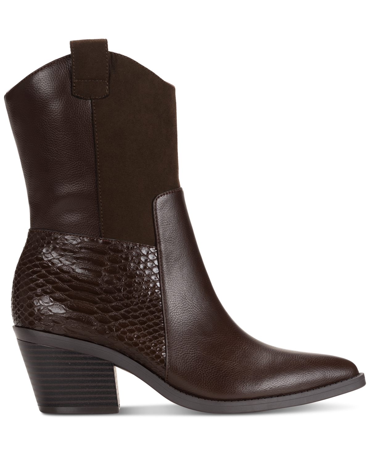 Sun + Stone Women's Biancaa Western Block Heel Booties, Created for Macy's