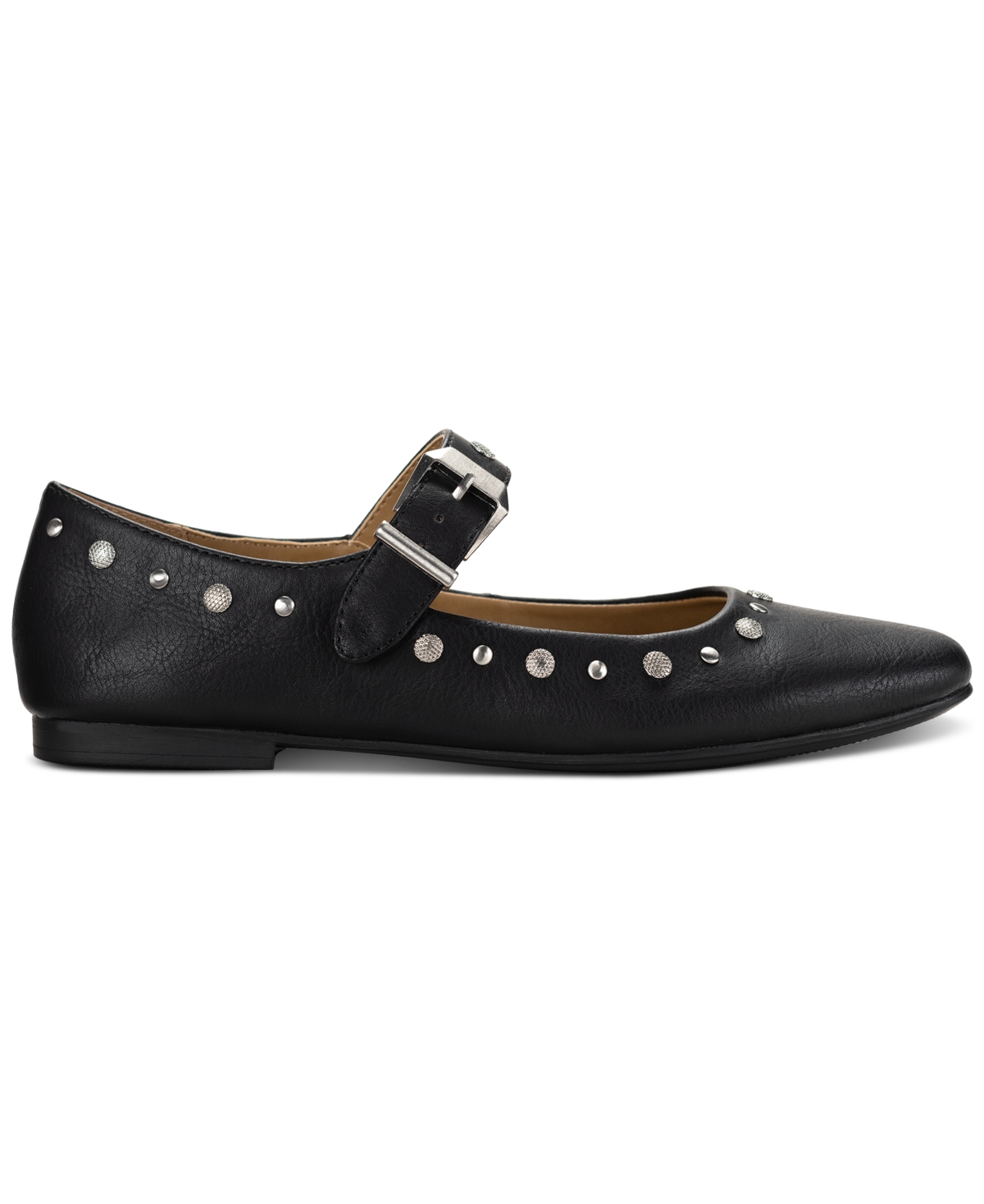 SUN + STONE WOMEN'S CAIAA STUDDED MARY JANE FLATS, CREATED FOR MACY'S 
