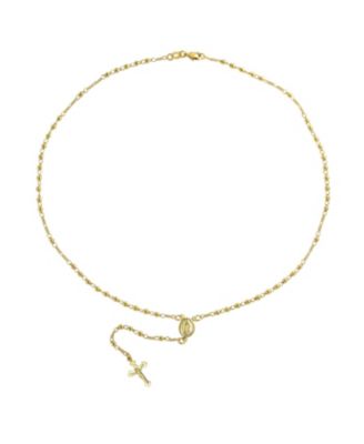18K Gold Plated Brass Virgin Mary Catholic Rosary Beads Necklace Prayer Virgin De Guadalupe Rosario Crucifijo