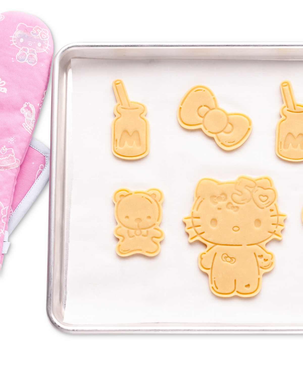 Handstand Kitchen Hello Kitty 50th Anniversary Cookie Stamp And Frosting Set In No Color