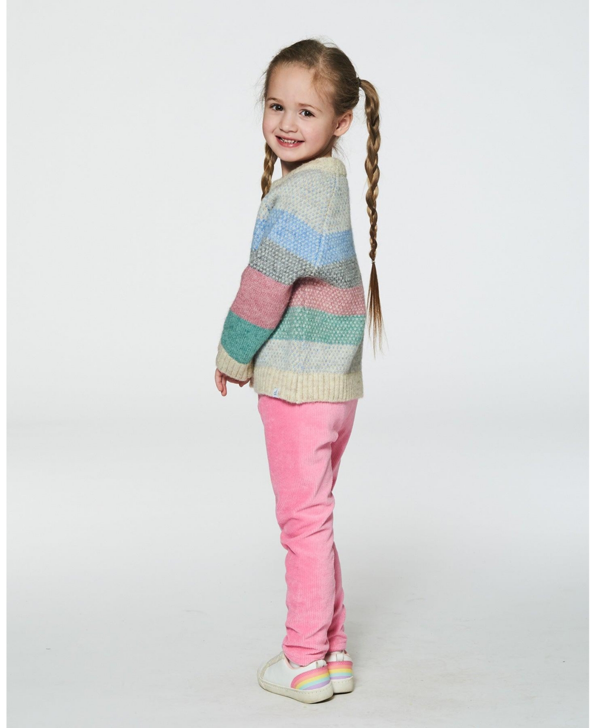 Deux par Deux Toddler Girls Velvet Stretch Leggings- Candy pink