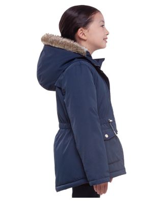 Girls Sherpa Fleece Lined Parka Coat 4-18