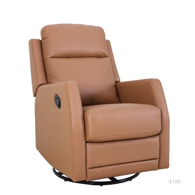 Donat Faux Leather Swivel Recliner