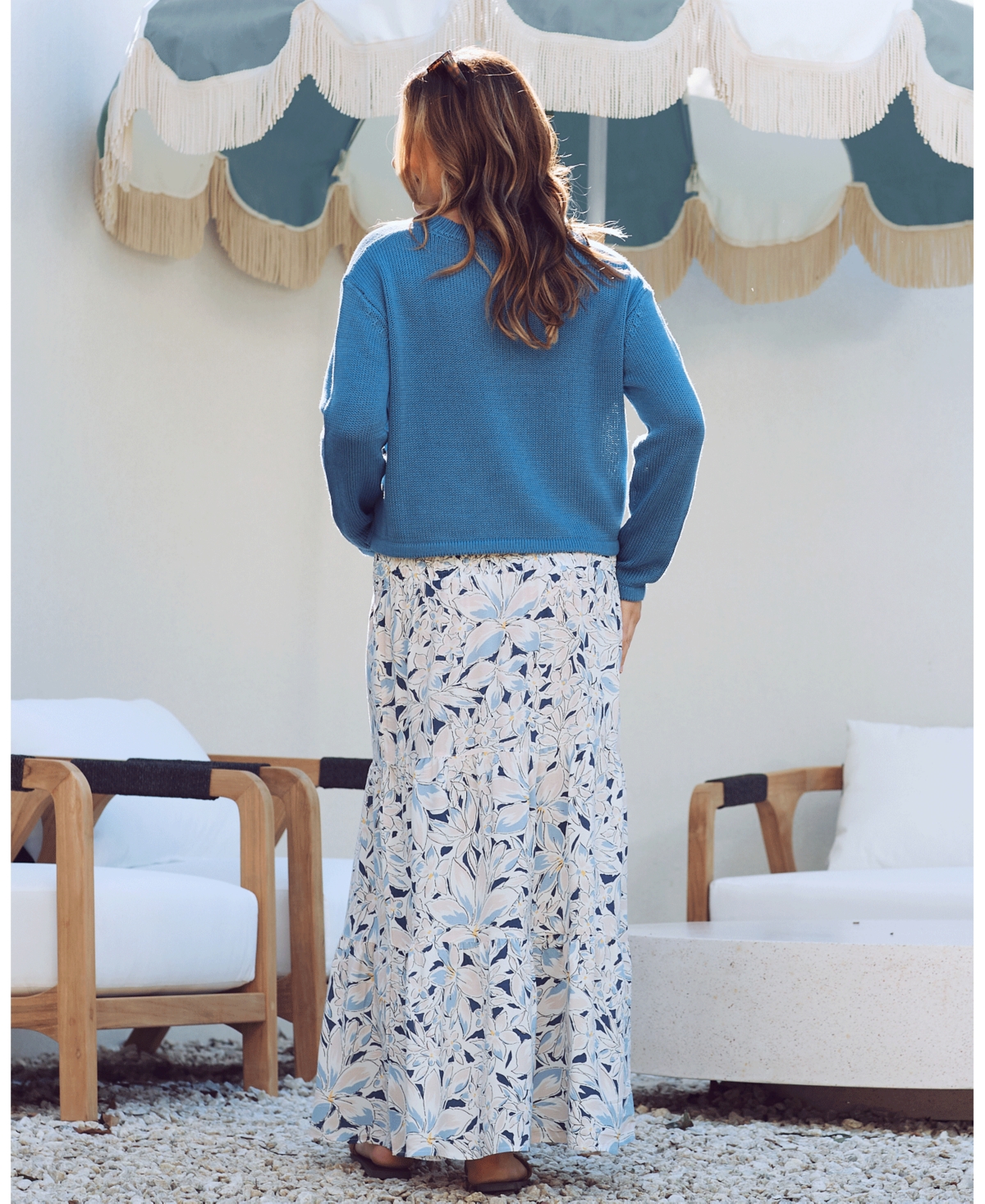 Angel Maternity Maternity Angel Cropped Knitted Jumper