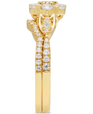 Diamond Flower Cluster Bridal Set (1 ct. t.w.) in 14k Gold
