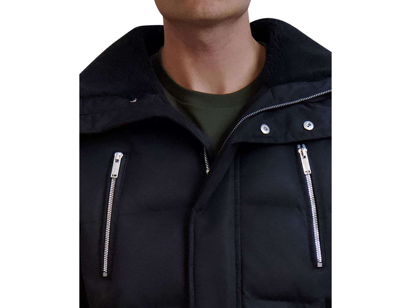 Мужская куртка KARL LAGERFELD PARIS Heavyweight Quilted, цвет: Чёрный — фото 4