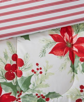 Poinsettias 3-Pc. Comforter Sets