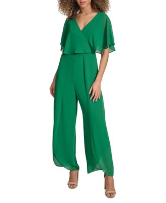 Women's Flutter-Sleeve Jumpsuit