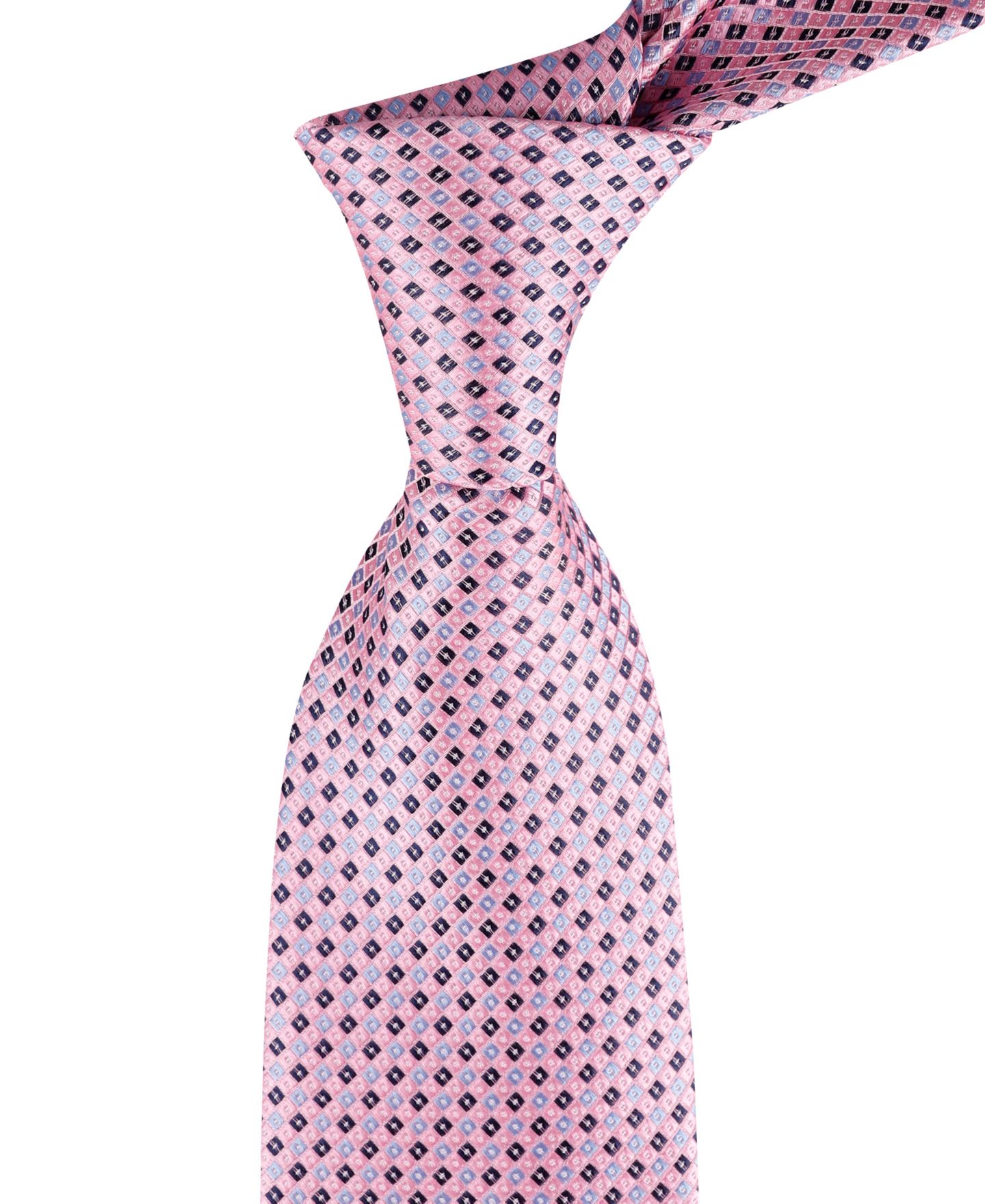 Мужской галстук Tommy Hilfiger Micro-Grid Tie, цвет: Розовый — фото 6