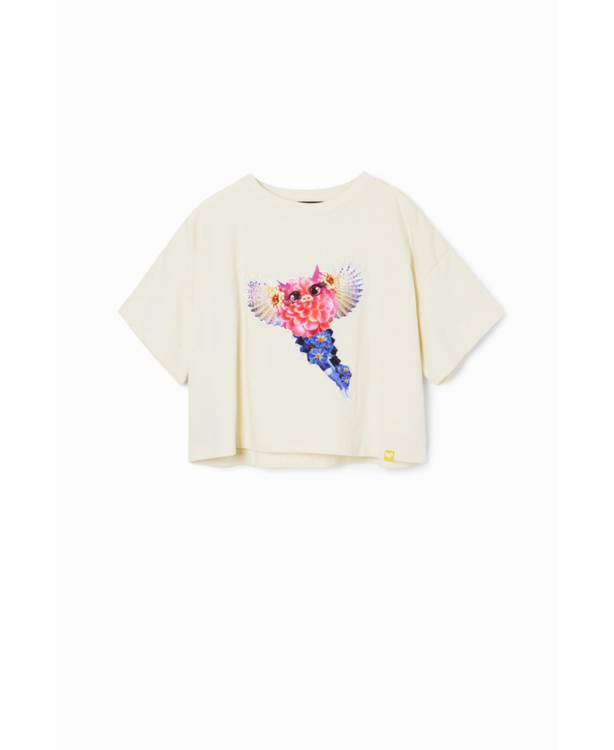 Desigual Girls Girls's Fantasy patch T-shirt
