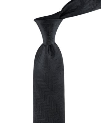 Men's Herringbone Solid Tie