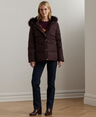 Women's Faux-Fur Hooded Puffer Coat