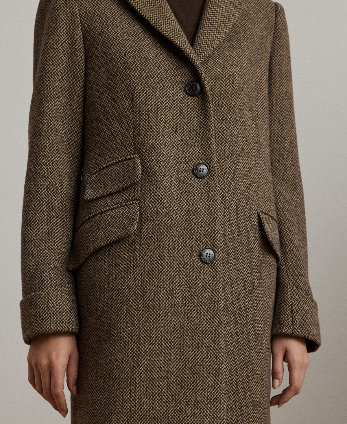 Ralph Lauren Women's Single-breasted Walker Coat In Brown