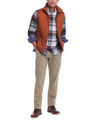 トップス 21AW  peak QUILTED FLANNEL VEST Weatherproof Vintage Men's Quilted Vest, Flannel Shirt