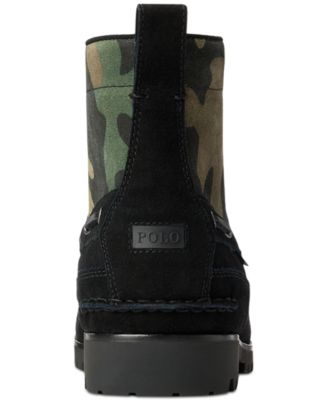 Polo Ralph Lauren Men's Ranger Mid Camo Suede Boot Macy's