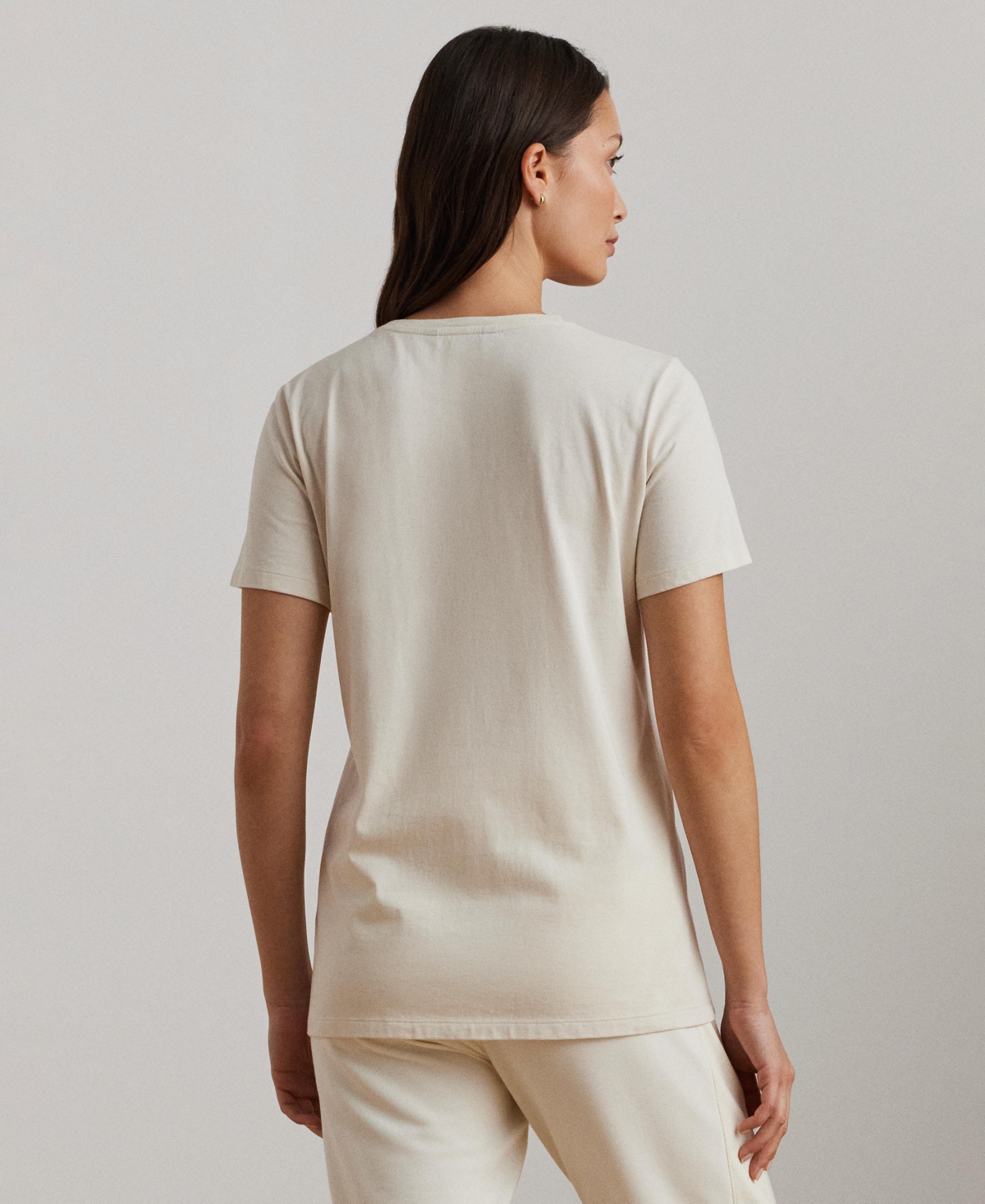 Lauren Ralph Lauren Women's Embroidered Crest Tee