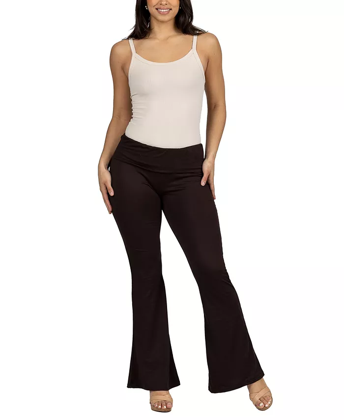 Black Bell Bottom Foldover Waist Sweatpants - thumbnail 9