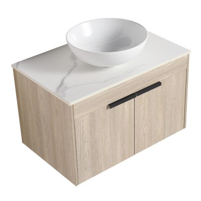 Streamdale 30" Modern Design Float Bathroom Vanity With Ceramic Basin Set