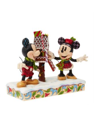 Disney Traditions Mickey and Minnie Mailing Letters Figurine