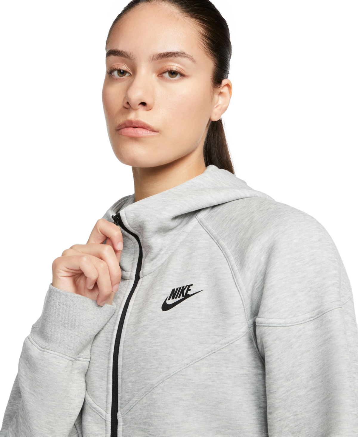 Nike Womens  Nsw Tech Fleece Wr Full-zip Hoodie In Gray