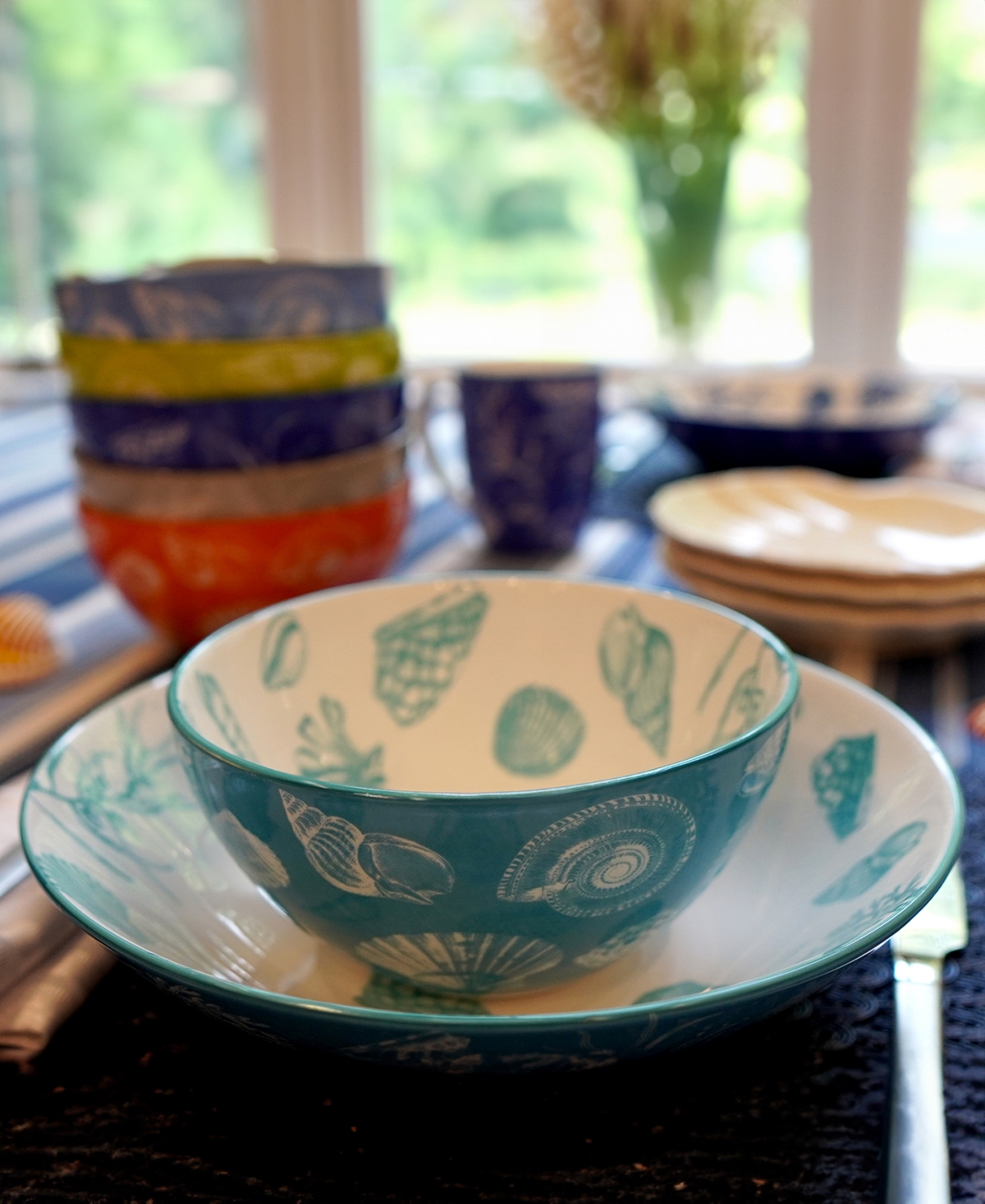 Certified International Botanical Set Of 6 All Purpose Bowls In Miscellaneous