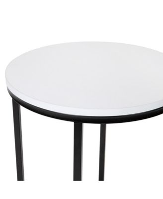 Fairdale End Table With Round Cross Brace Frame