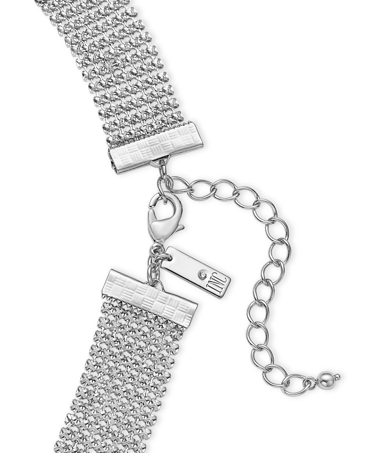 I.n.c. International Concepts Knotted Mesh Chain Lariat Necklace, + extender, Created for Macy's
