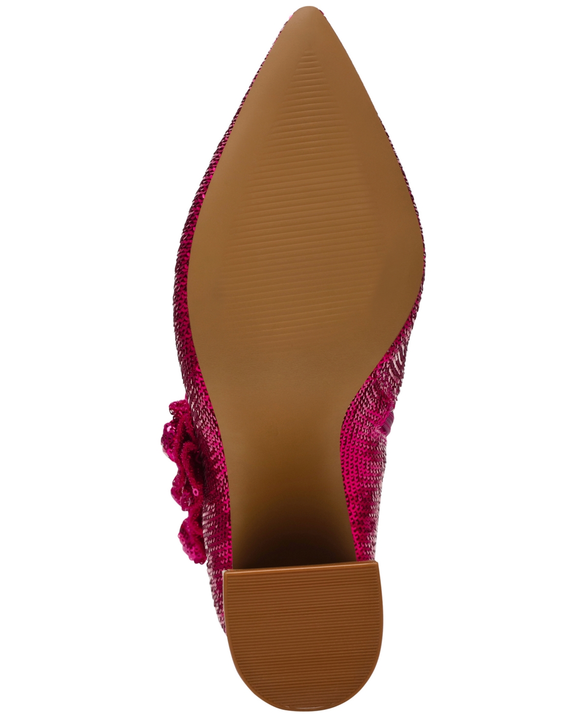 Betsey Johnson Women's Finlee Rosette Flare-Heel Dress Booties