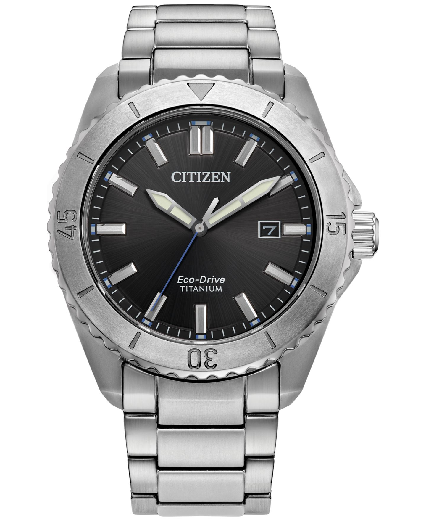 Мужские часы Citizen Eco-Drive Brycen Super Titanium Bracelet Watch 41mm — фото 1