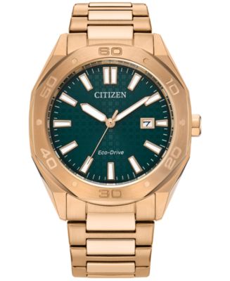 Citizen Eco-Drive Men's Weekender Sport Rose Gold-Tone Stainless