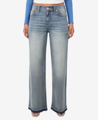 True Religion Women's Leila High Rise Wide Leg Jean - Macy's