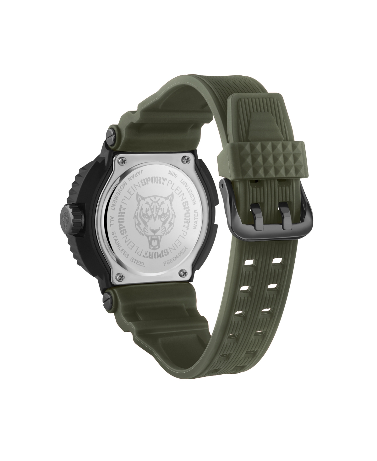 Plein Sport Men's Tiger Power 3 Hand Date QuartzSilicone Strap 45mm - Green
