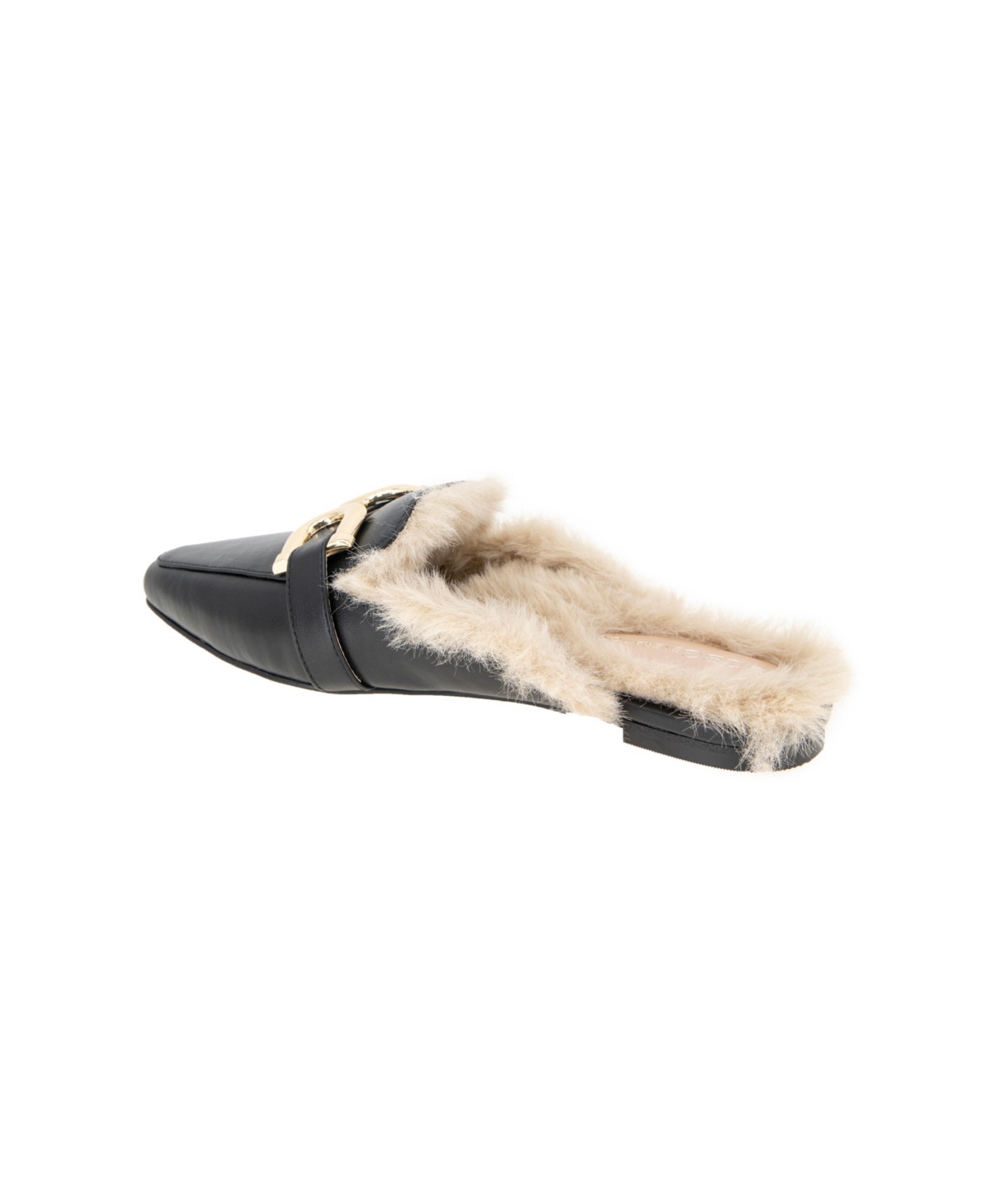 BCBGeneration Women'sTara Buckle Cozy Mule Flats