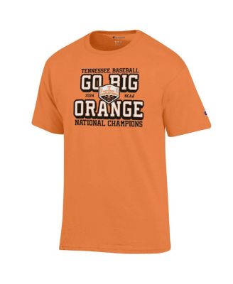 Men's Tennessee Orange Tennessee Volunteers 2024 NCAA Men's Baseball College World Series Champions Go Big Orange T-Shirt