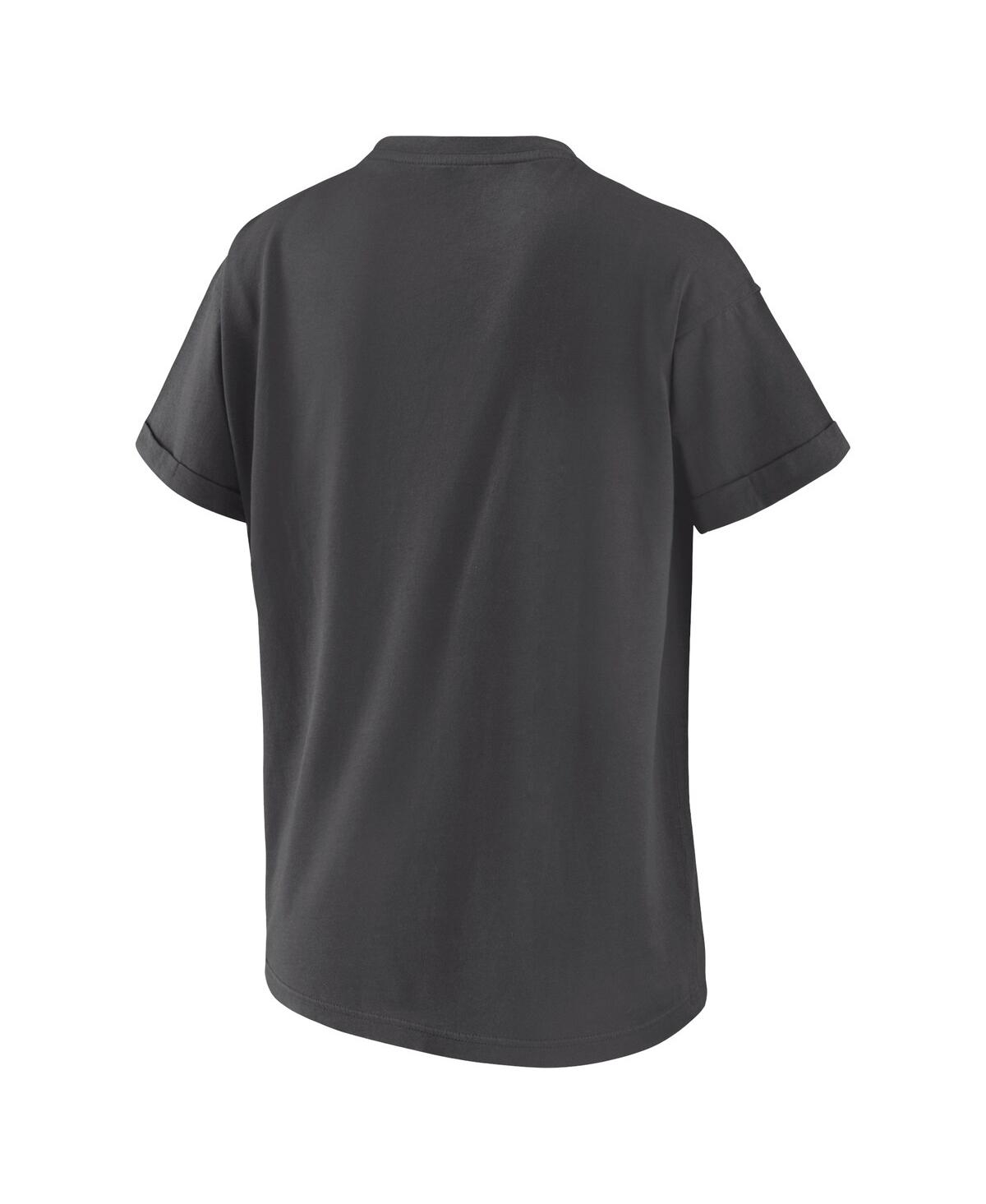 Wear By Erin Andrews Women's Charcoal 2024 Mlb All-star Game Boyfriend T-shirt In Charcoal