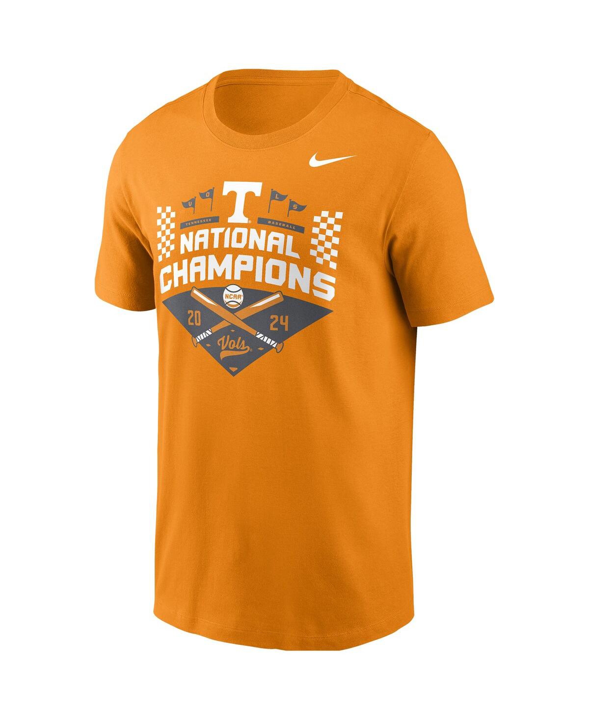 Nike Men'sTennessee Volunteers 2024 Ncaa Men's Baseball College World Series Champions Logo T-Shirt - Tennessee Orange