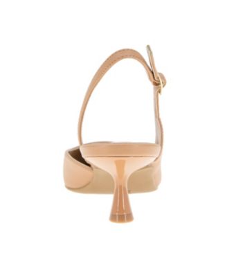 Women's Kittie Kitten Heel Sling Back Pumps