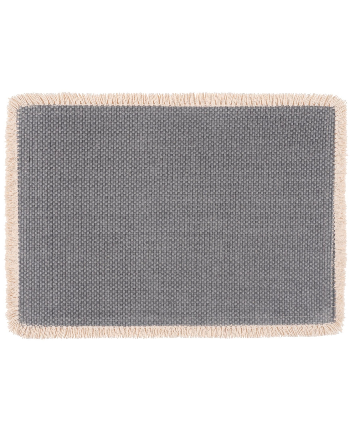 Kaf Home Verona Woven Fridge Placemats, Set Of 4 In Dark Gray