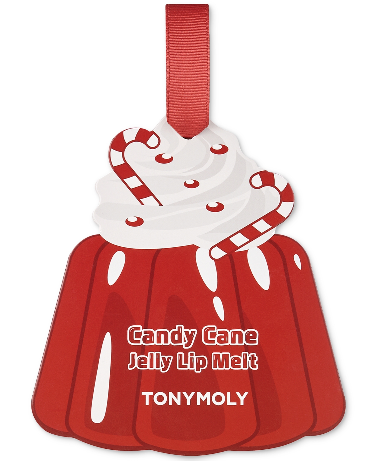 Candy Cane Jelly Lip Melt Ornament