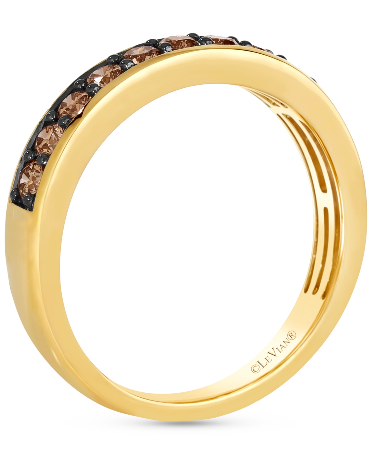 Le Vian Chocolatier Men's Chocolate Diamond Band (7/8 Ct. T.w.) In 14k Gold In No Color