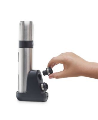Electric Corkscrew and Preserver, Stainless Steel