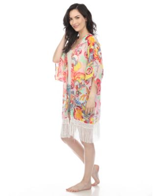 Women's Sheer Fringe Kimono