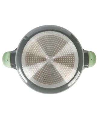 Theodore 6.5 QT Cast Aluminum Everyday Pan Hot Pot W/ Dividers, Nonstick Interior, and Lid