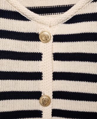 Women's Jewel Button Detail Knitted Cardigan