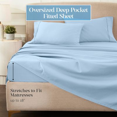 Deep Pocket 1200 Thread Count Egyptian Cotton 4 Piece Sheet Set, King