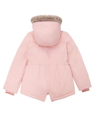 Girls Sherpa Fleece Lined Parka Coat 4-18