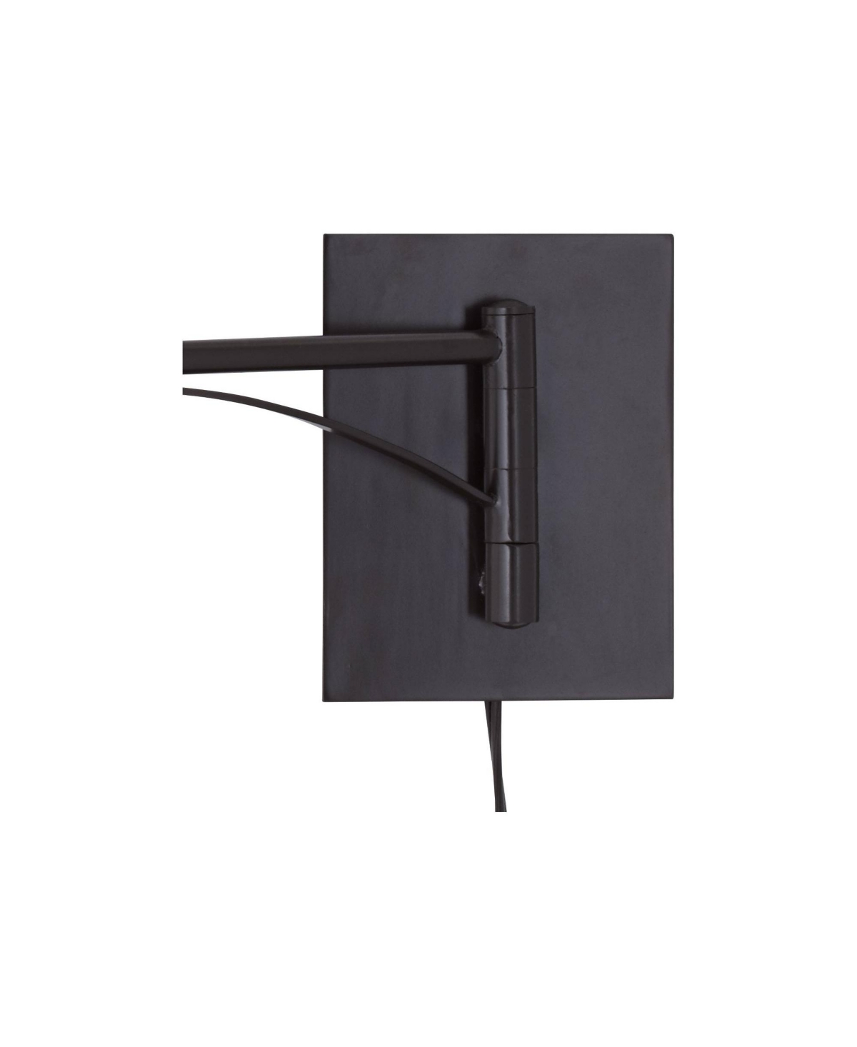 Brinly Farmhouse Rustic Swing Arm Wall Lamp MatteMetal Plug-in 12
