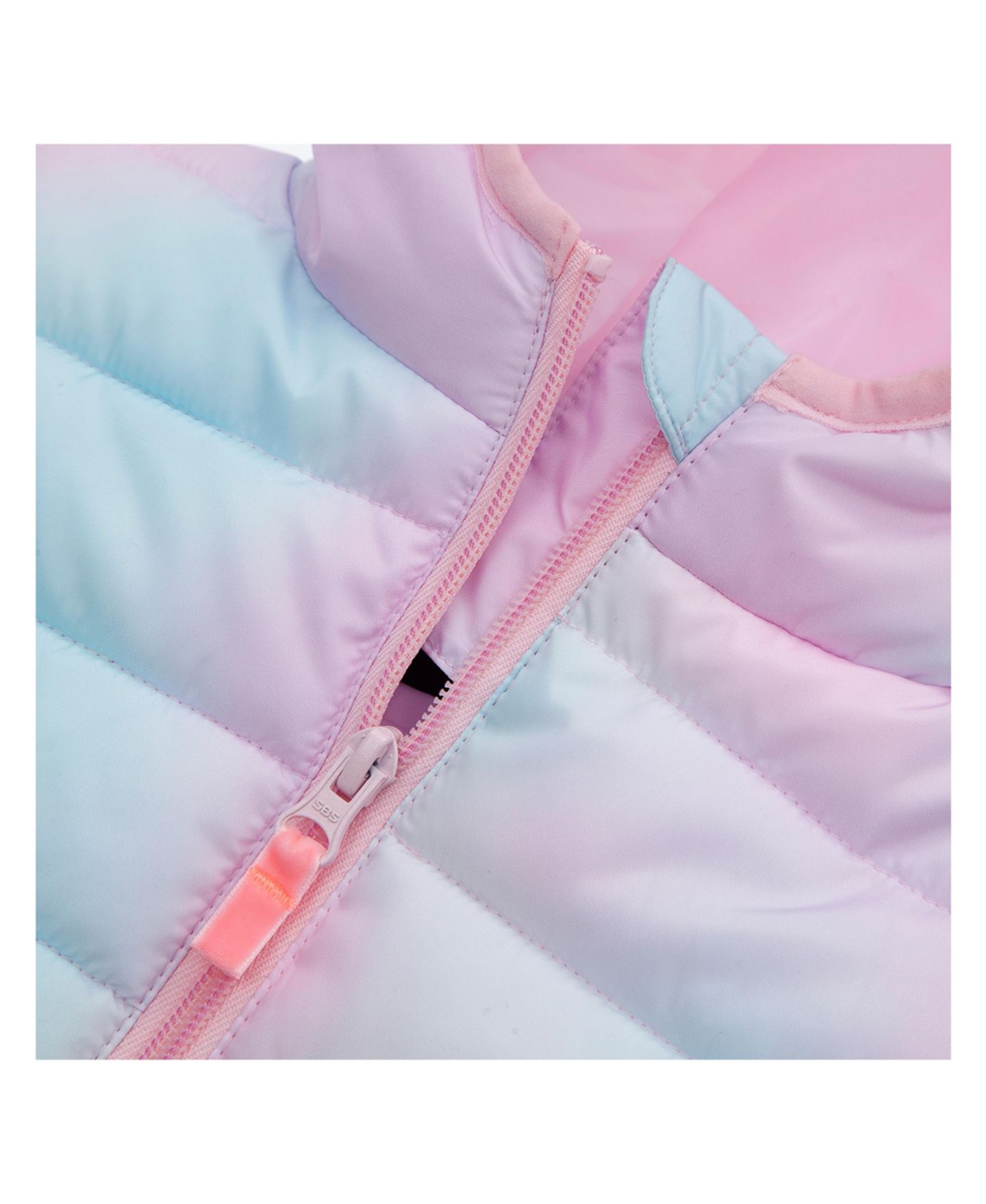 Куртка Rokka&Rolla Lightweight Puffer Jacket 2T-4T для девочек-малышей, цвет: Нежно-розовый — фото 6