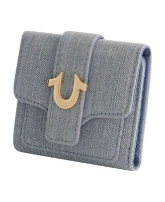 Denim Small Horseshoe Wallet
